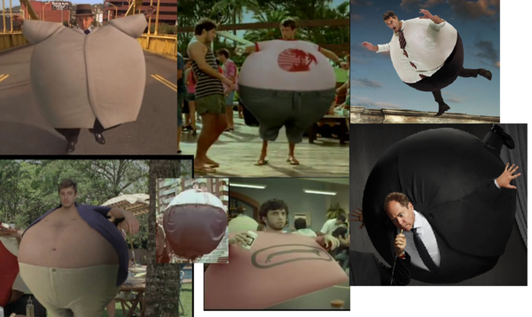 Collage of male inflations Collage of male inflations