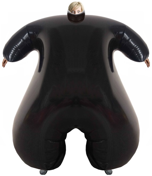Claire's suit inflates